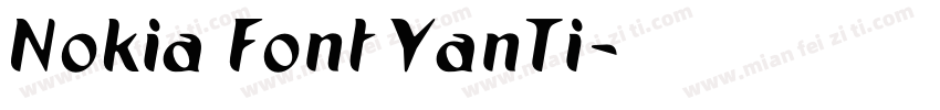 Nokia Font YanTi字体转换